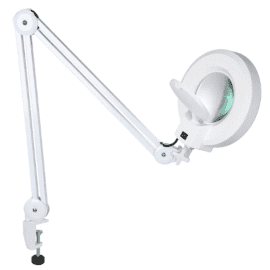 Magnifying LED Lamp on Clamp