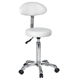 Round Stool with Back Rest