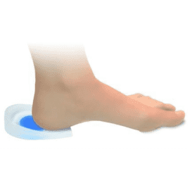 Silicone Heel Cup Blue Dot For Heel Spurs - Large