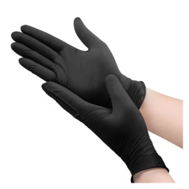Black Nitrile P/F Gloves