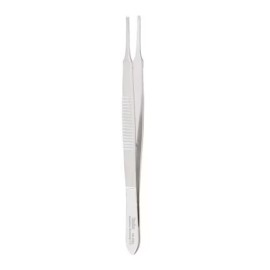 McCullough Utility Forceps 10.2cm, cross serrated tips, 1.5mm wide