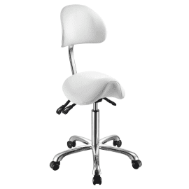 Saddle Stool with Back Rest