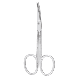 Cuticle Scissors - 8.9cm curved blades, extra delicate, chrome