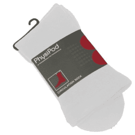 White Circulation Socks - Large